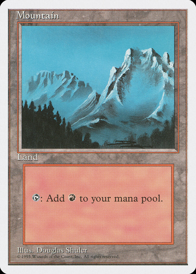Mountain (Snow Top / Highest Point on Right) [Fourth Edition] | Silver Goblin