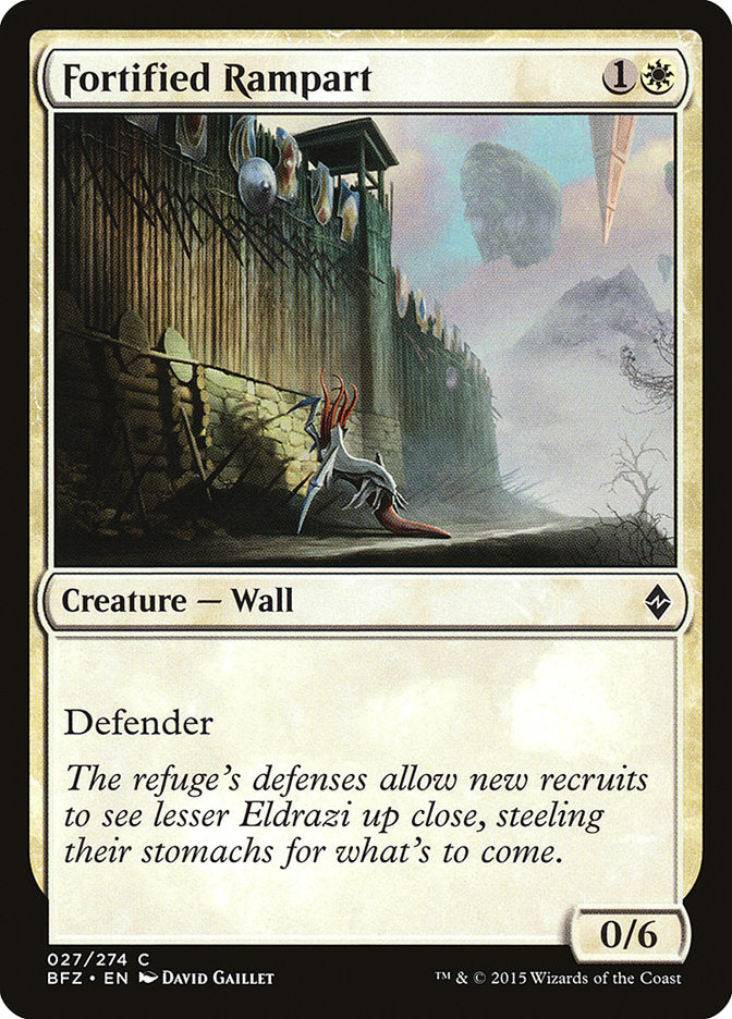 Fortified Rampart [Battle for Zendikar] | Silver Goblin