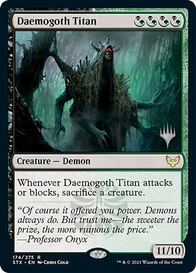 Daemogoth Titan (Promo Pack) [Strixhaven: School of Mages Promos] | Silver Goblin