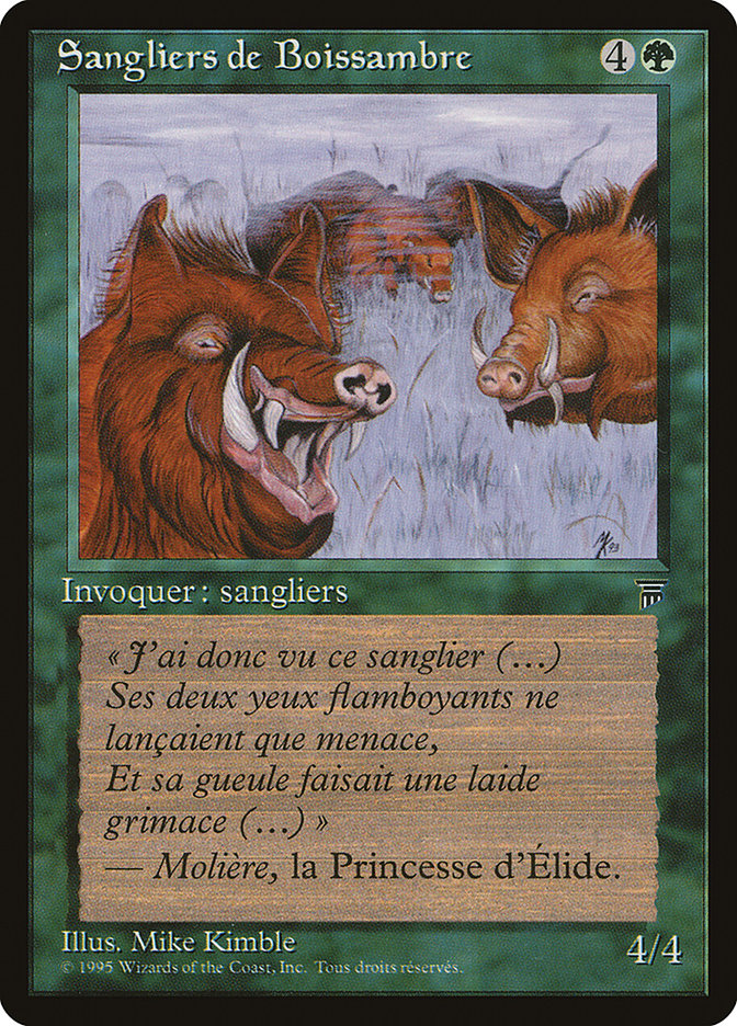 Durkwood Boars (French) - "Sangliers de Boissambre" [Renaissance] | Silver Goblin