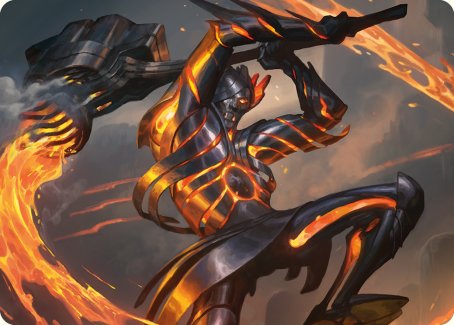 Forgehammer Centurion Art Card [Phyrexia: All Will Be One Art Series] | Silver Goblin