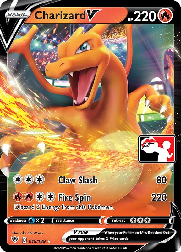 Charizard V (019/189) [Prize Pack Series One] | Silver Goblin