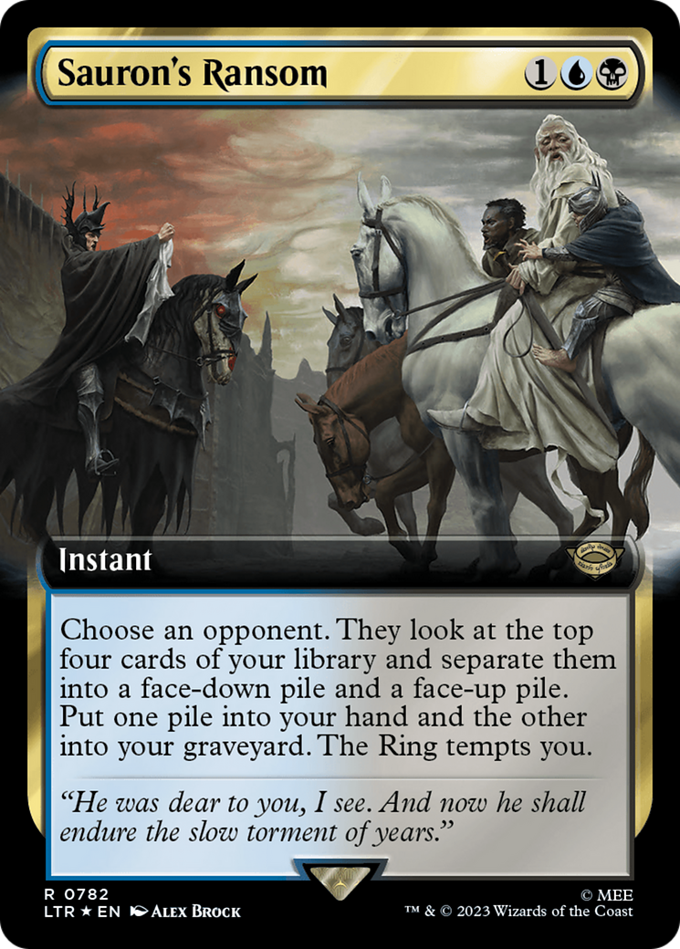 Sauron's Ransom (Extended Art) (Surge Foil) [The Lord of the Rings: Tales of Middle-Earth] | Silver Goblin