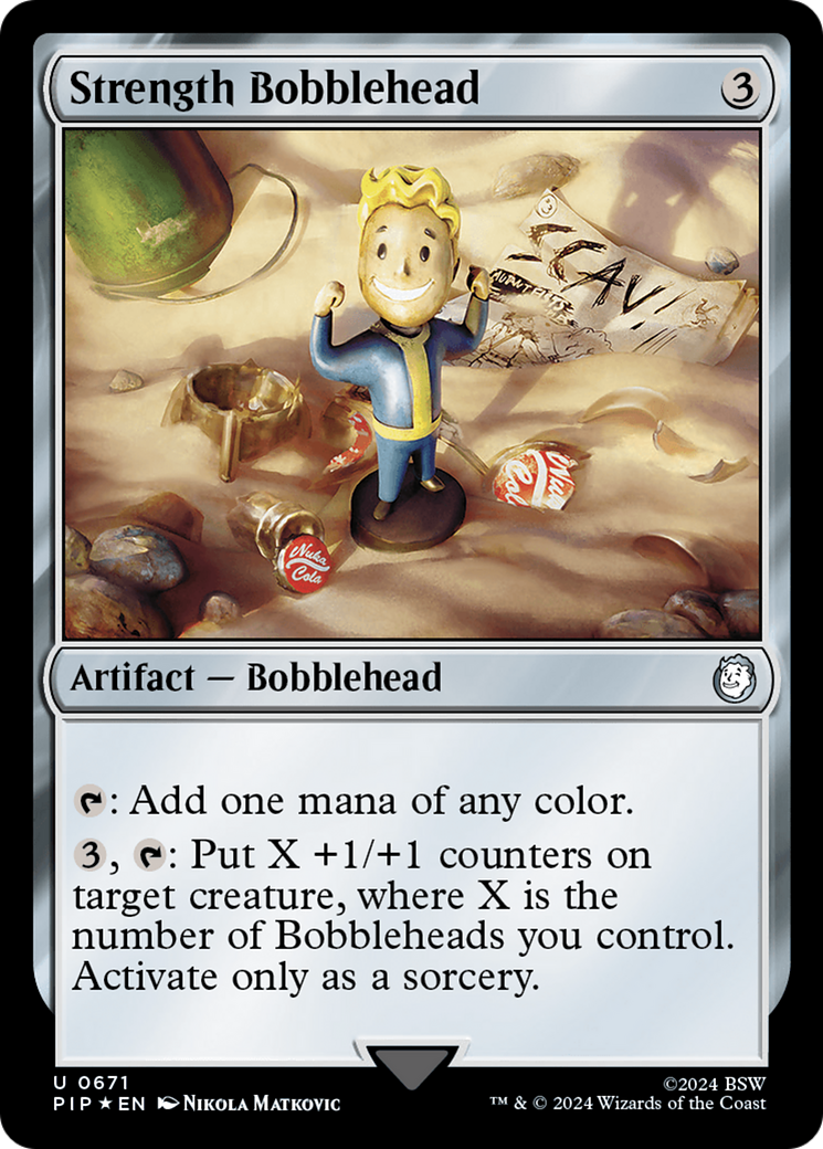 Strength Bobblehead (Surge Foil) [Fallout] | Silver Goblin