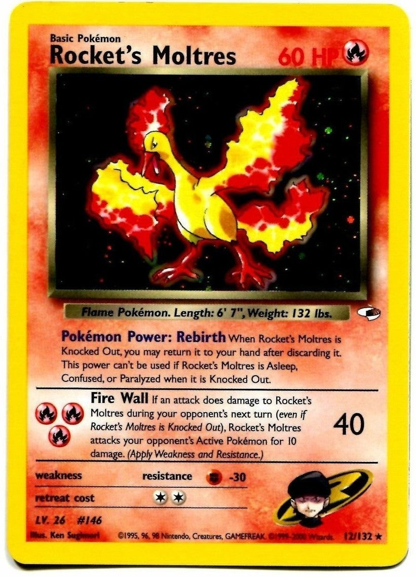 Rocket's Moltres (12/132) [Gym Heroes Unlimited] | Silver Goblin