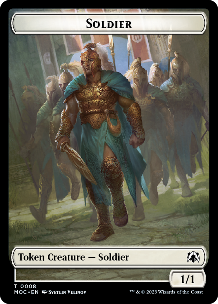 Soldier // Insect Double-Sided Token [March of the Machine Commander Tokens] | Silver Goblin