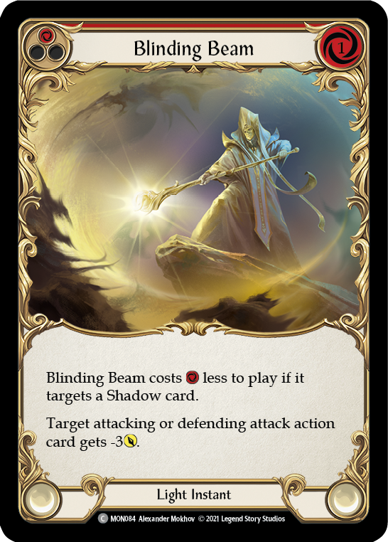 Blinding Beam (Red) [MON084] (Monarch)  1st Edition Normal | Silver Goblin