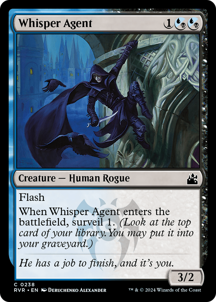 Whisper Agent [Ravnica Remastered] | Silver Goblin