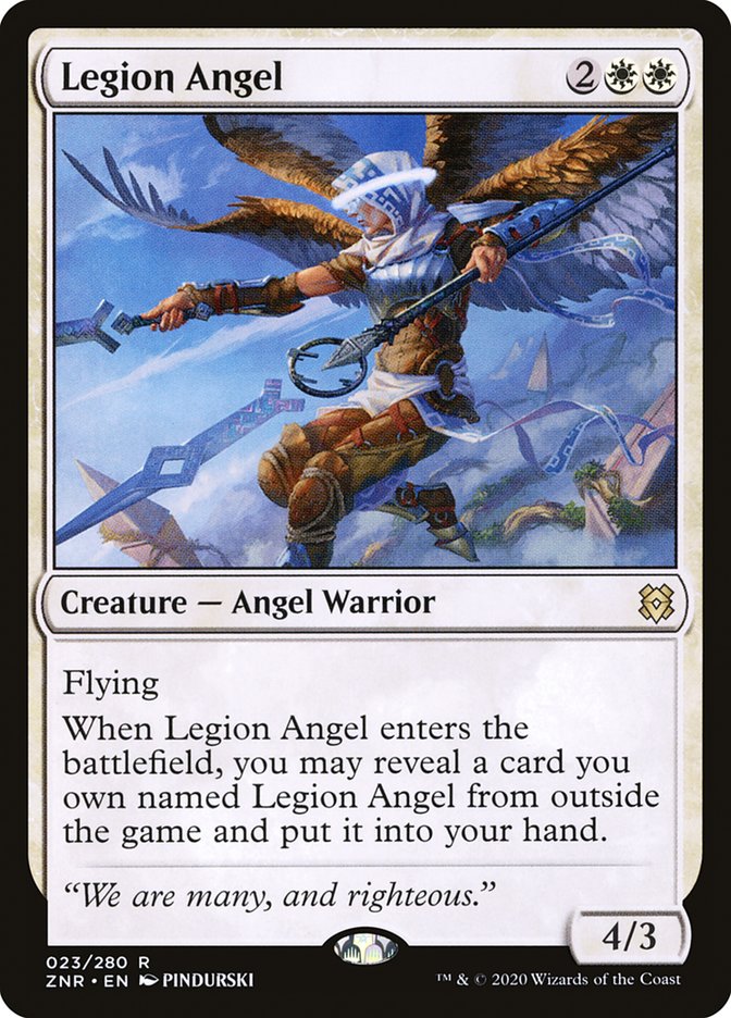 Legion Angel [Zendikar Rising] | Silver Goblin