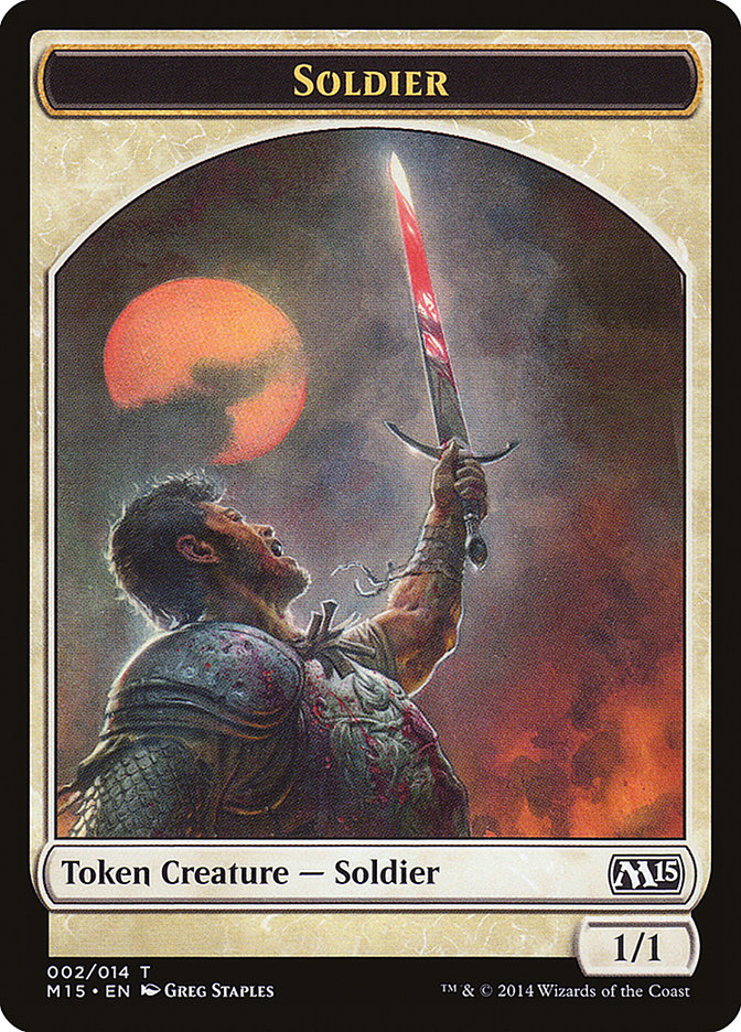 Soldier Token [Magic 2015 Tokens] | Silver Goblin