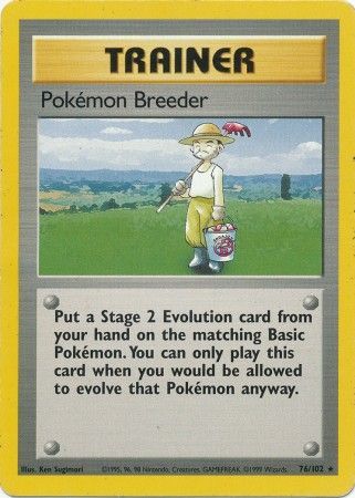 Pokemon Breeder (76/102) [Base Set Unlimited] | Silver Goblin