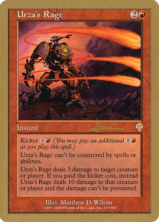 Urza's Rage (Antoine Ruel) [World Championship Decks 2001] | Silver Goblin