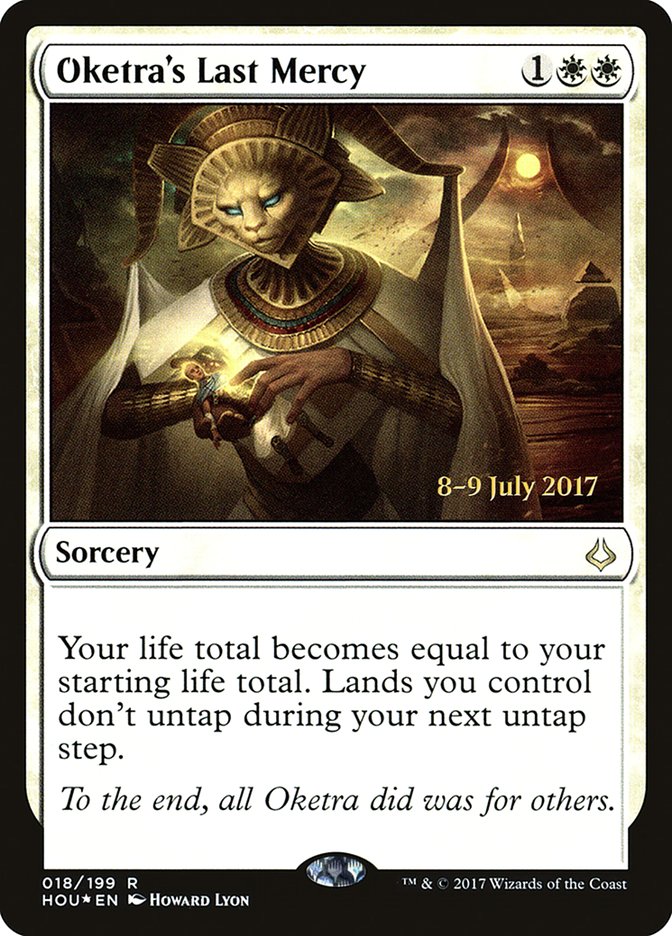 Oketra's Last Mercy [Hour of Devastation Prerelease Promos] | Silver Goblin