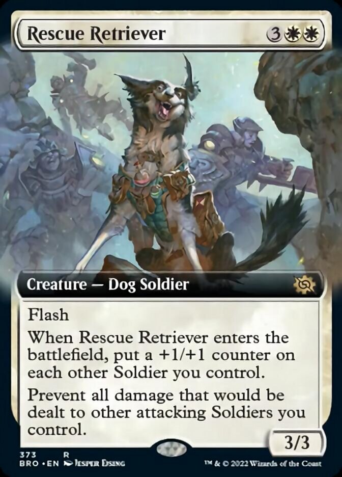 Rescue Retriever (Extended Art) [The Brothers' War] | Silver Goblin
