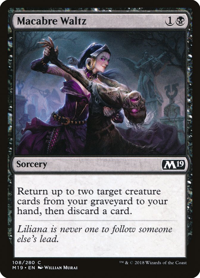 Macabre Waltz [Core Set 2019] | Silver Goblin