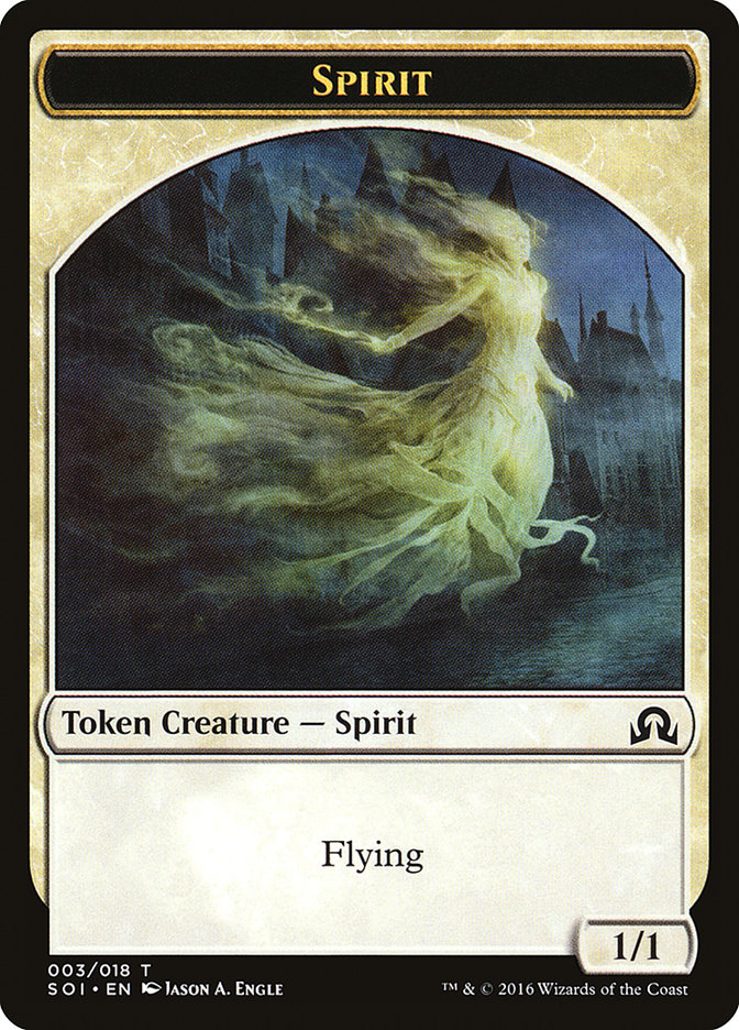 Spirit Token [Shadows over Innistrad Tokens] | Silver Goblin