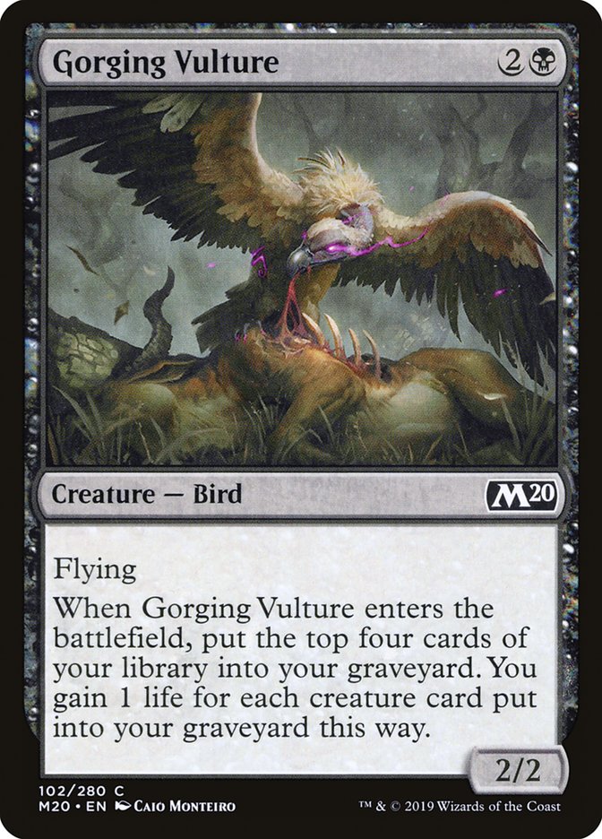 Gorging Vulture [Core Set 2020] | Silver Goblin
