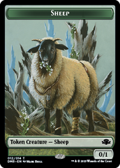 Goblin // Sheep Double-Sided Token [Dominaria Remastered Tokens] | Silver Goblin