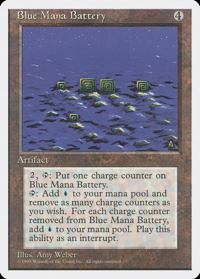 Blue Mana Battery [Fourth Edition] | Silver Goblin