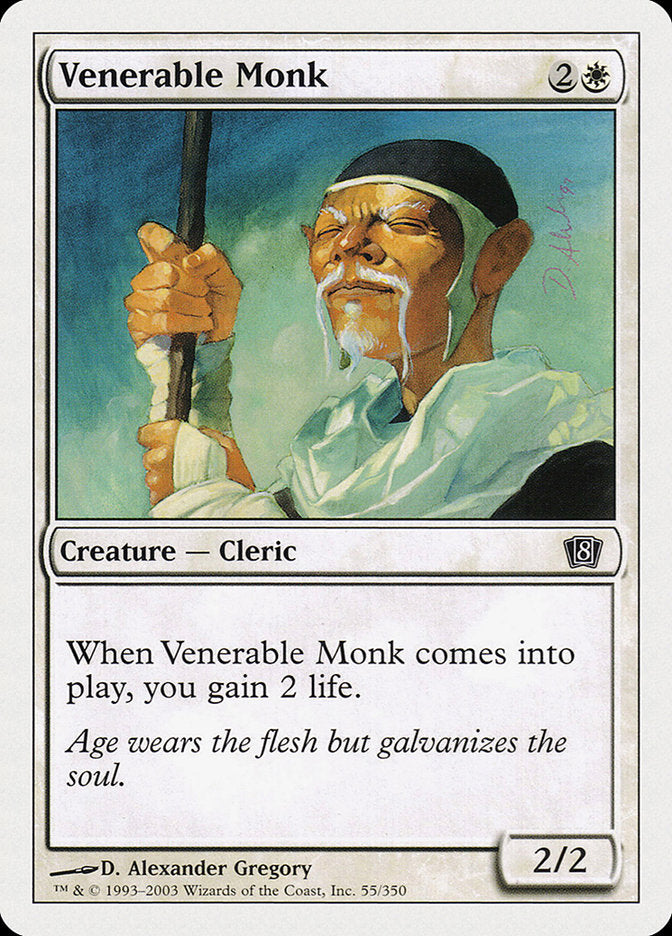 Venerable Monk [Eighth Edition] | Silver Goblin