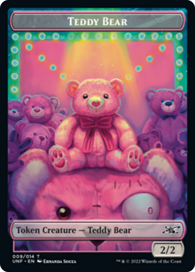 Teddy Bear // Treasure (012) Double-Sided Token [Unfinity Tokens] | Silver Goblin
