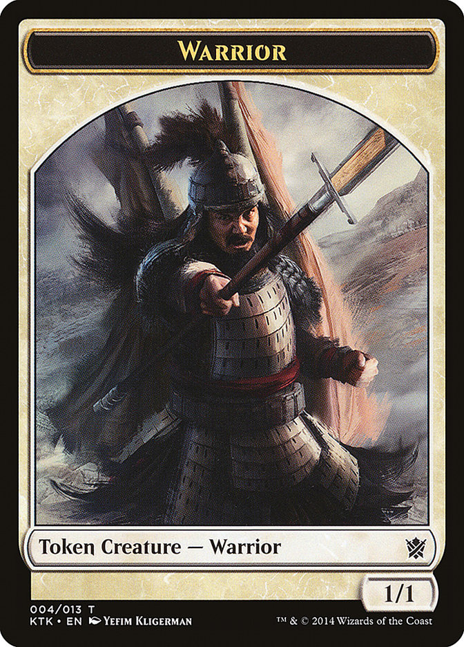 Warrior Token (004/013) [Khans of Tarkir Tokens] | Silver Goblin
