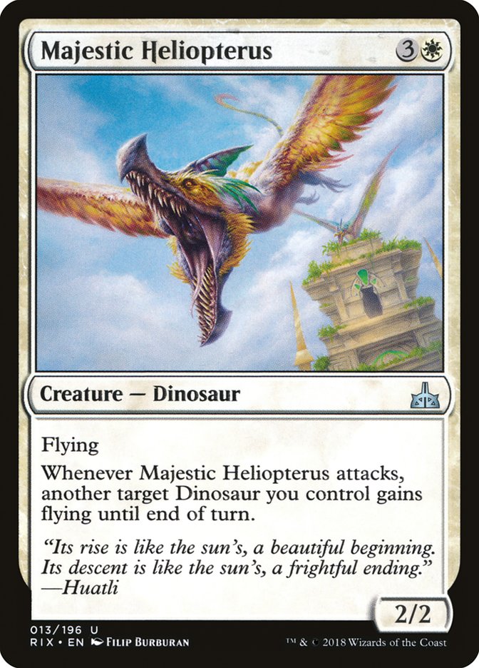 Majestic Heliopterus [Rivals of Ixalan] | Silver Goblin
