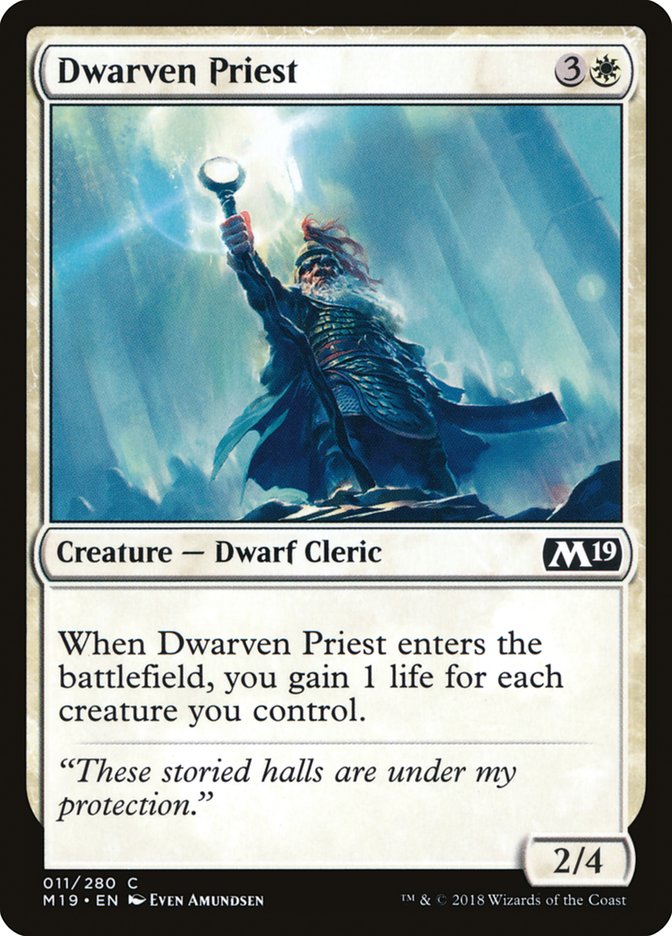 Dwarven Priest [Core Set 2019] | Silver Goblin
