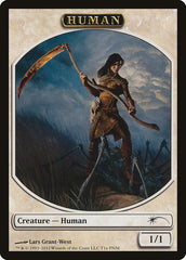 Human // Wolf Double-Sided Token [Friday Night Magic 2012] | Silver Goblin