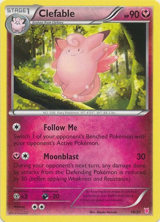 Clefable (16/30) [XY: Trainer Kit 1 - Wigglytuff] | Silver Goblin