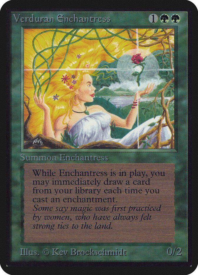 Verduran Enchantress [Alpha Edition] | Silver Goblin