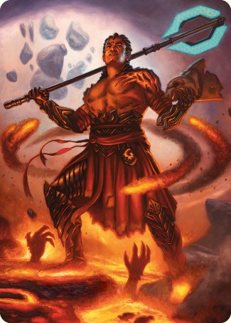 Koth, Fire of Resistance Art Card [Phyrexia: All Will Be One Art Series] | Silver Goblin
