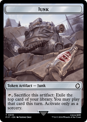 Copy // Junk Double-Sided Token [Fallout Tokens] | Silver Goblin