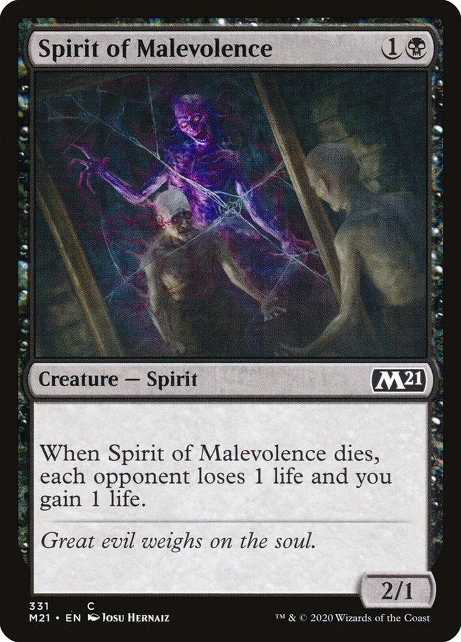 Spirit of Malevolence [Core Set 2021] | Silver Goblin