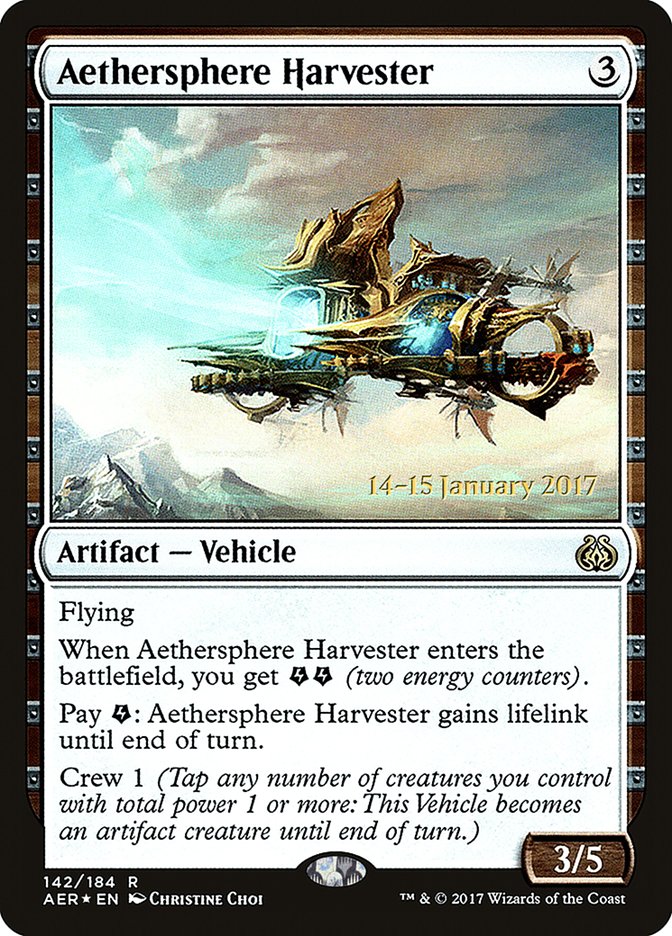 Aethersphere Harvester [Aether Revolt Prerelease Promos] | Silver Goblin