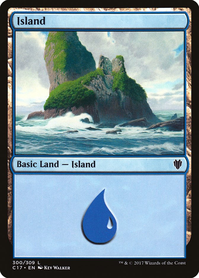 Island (300) [Commander 2017] | Silver Goblin