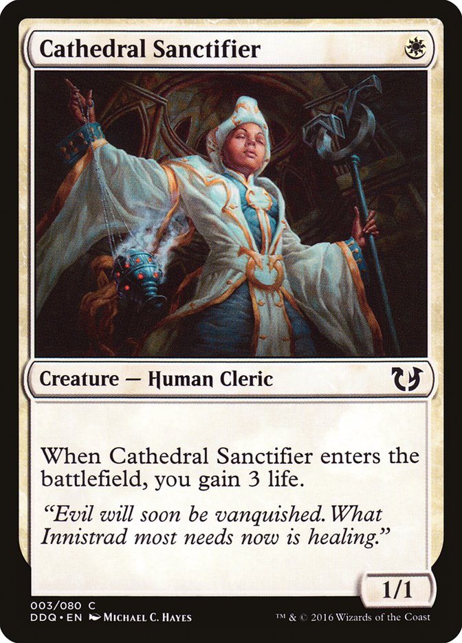 Cathedral Sanctifier [Duel Decks: Blessed vs. Cursed] | Silver Goblin