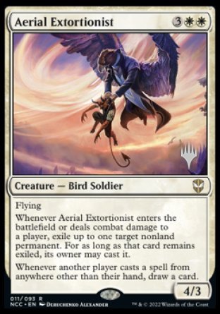 Aerial Extortionist (Promo Pack) [Streets of New Capenna Commander Promos] | Silver Goblin