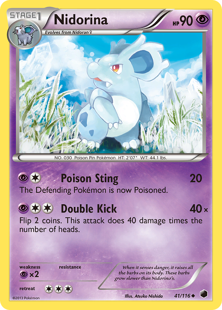 Nidorina (41/116) [Black & White: Plasma Freeze] | Silver Goblin