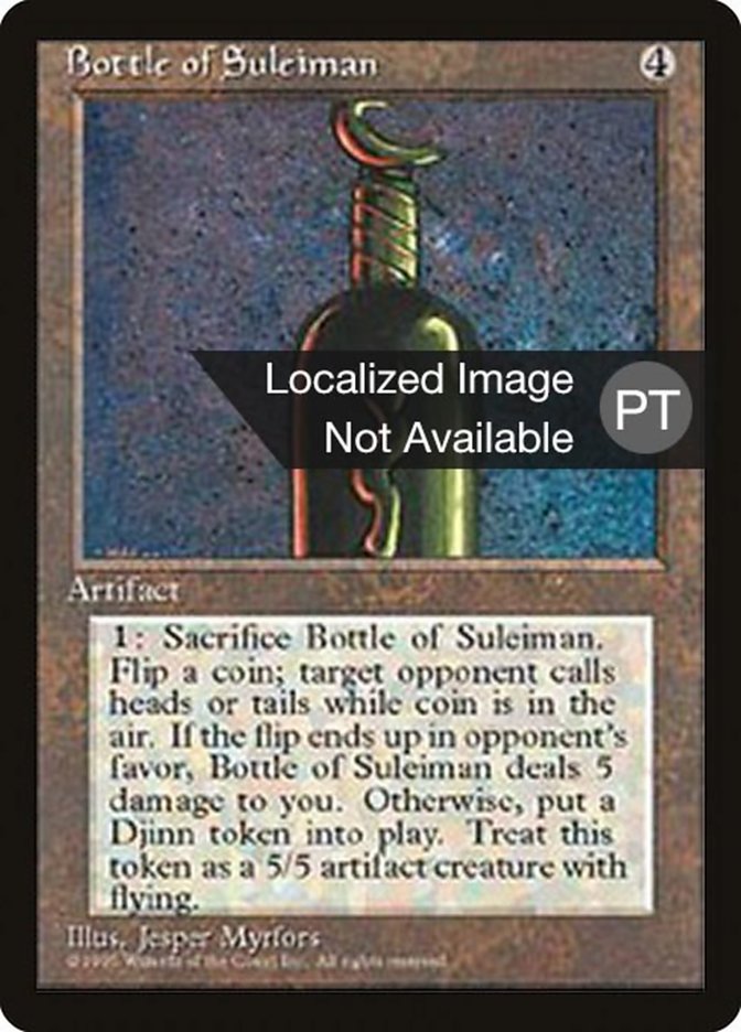 Bottle of Suleiman [Fourth Edition (Foreign Black Border)] | Silver Goblin