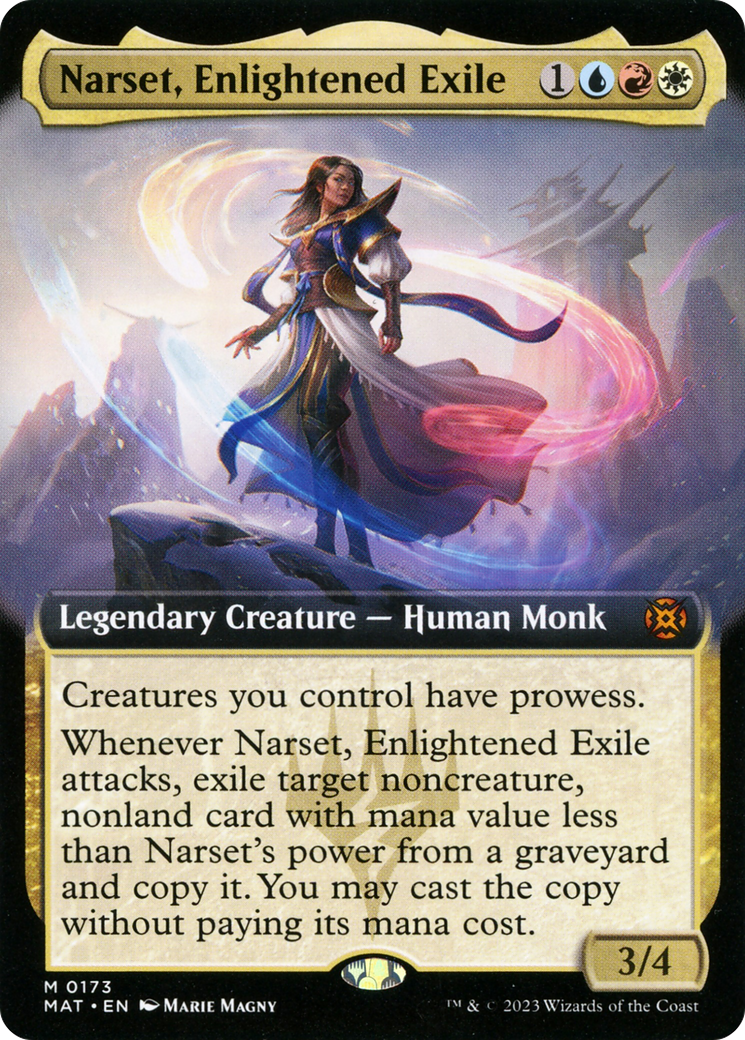 Narset, Enlightened Exile (Extended Art) [March of the Machine: The Aftermath] | Silver Goblin