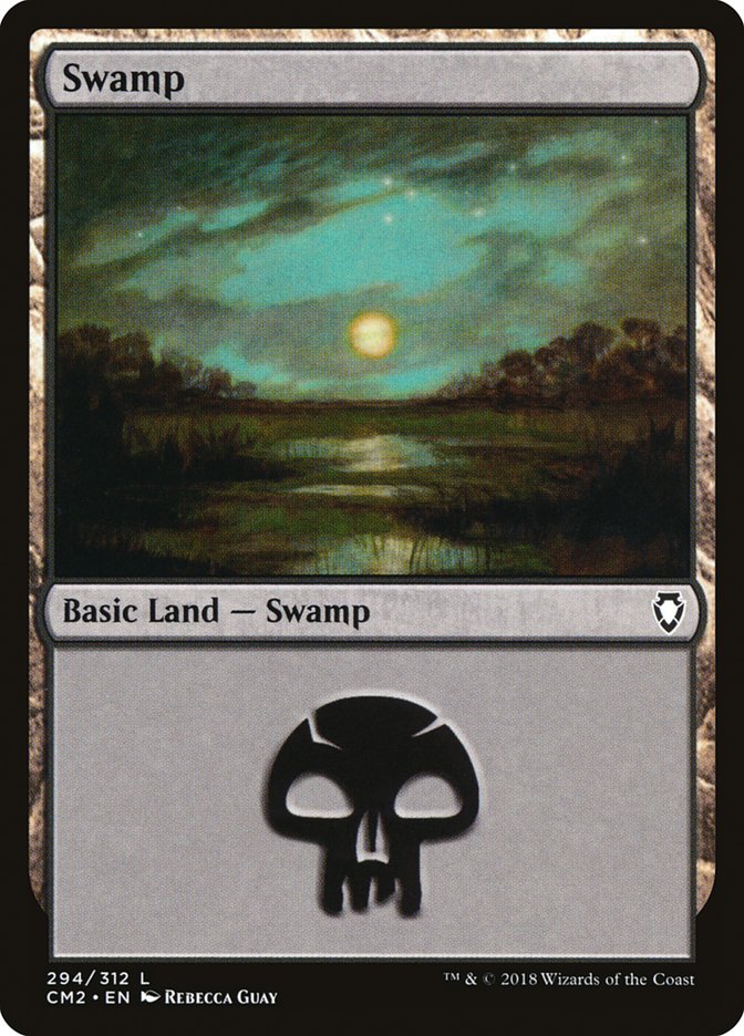 Swamp (294) [Commander Anthology Volume II] | Silver Goblin