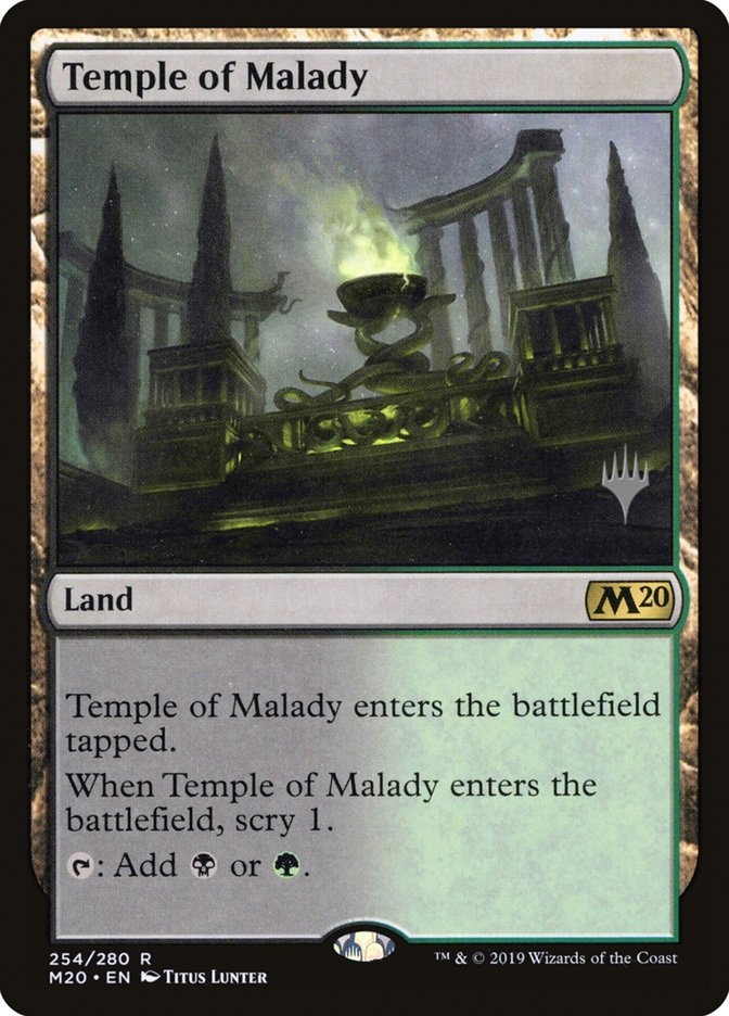 Temple of Malady (Promo Pack) [Core Set 2020 Promos] | Silver Goblin