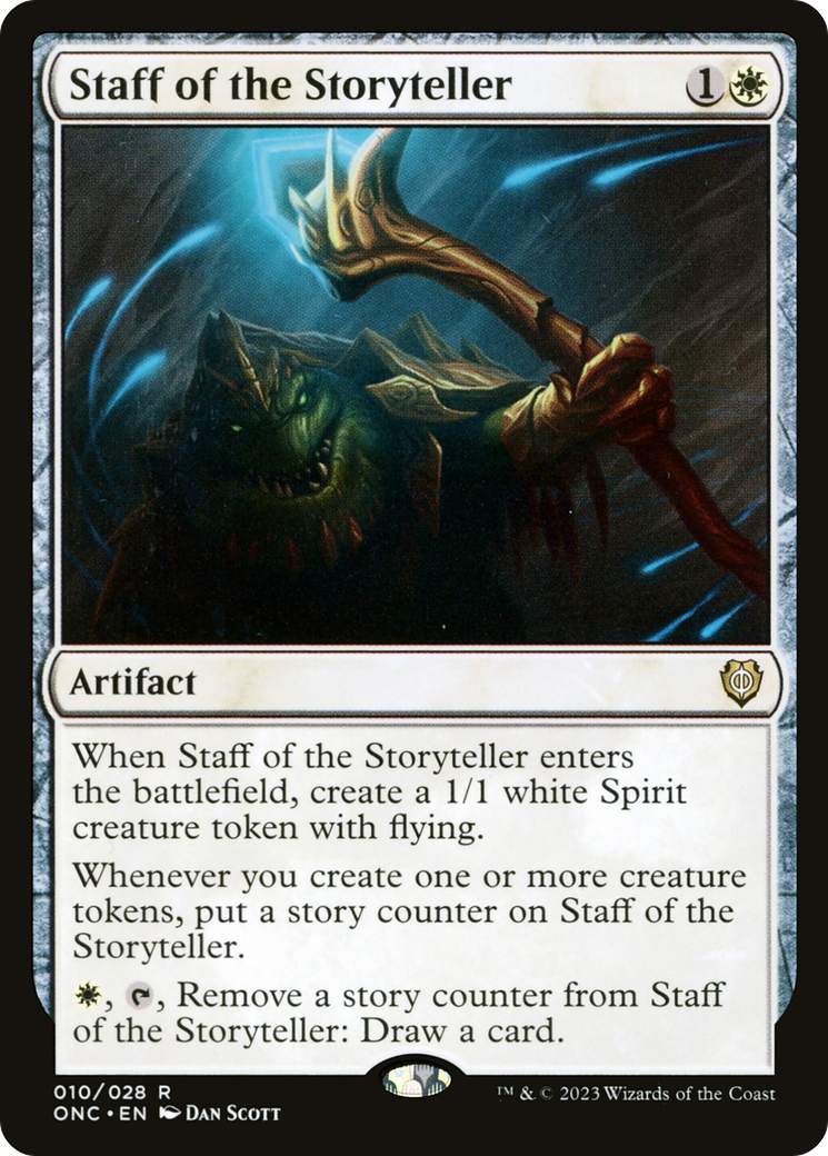 Staff of the Storyteller [Phyrexia: All Will Be One Commander] | Silver Goblin