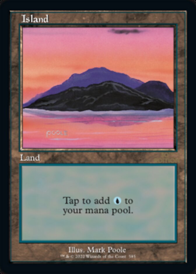 Island (Retro) (585) [30th Anniversary Edition] | Silver Goblin