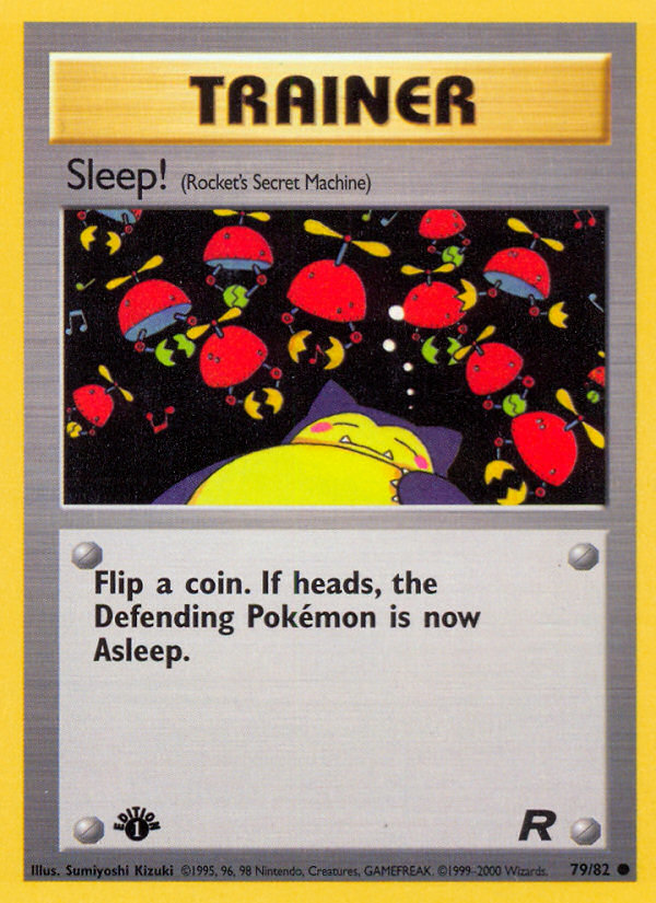 Sleep! (79/82) [Team Rocket 1st Edition] | Silver Goblin