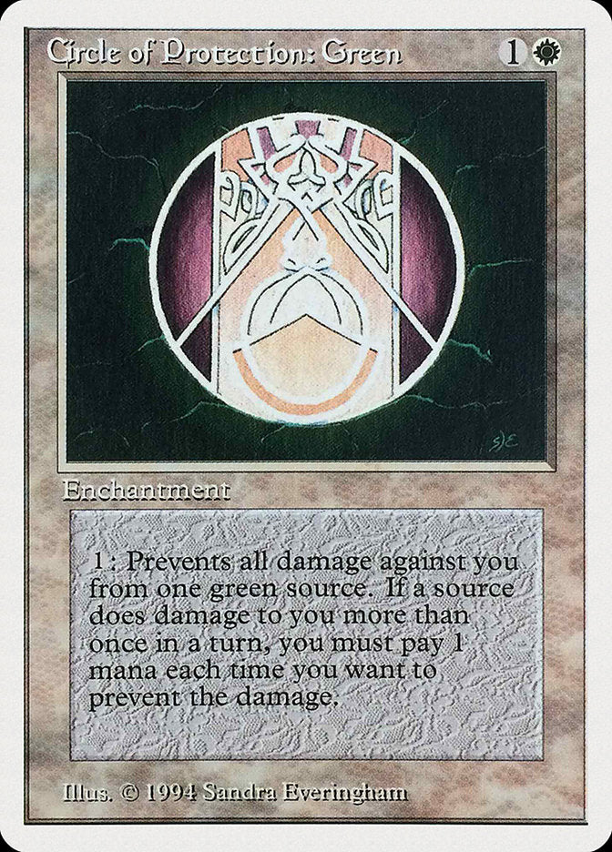 Circle of Protection: Green [Summer Magic / Edgar] | Silver Goblin