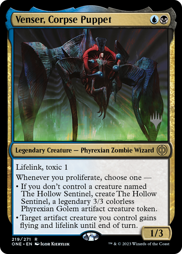 Venser, Corpse Puppet (Promo Pack) [Phyrexia: All Will Be One Promos] | Silver Goblin