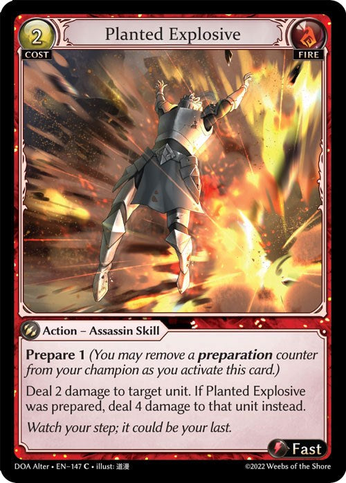 Planted Explosive (147) [Dawn of Ashes: Alter Edition] | Silver Goblin