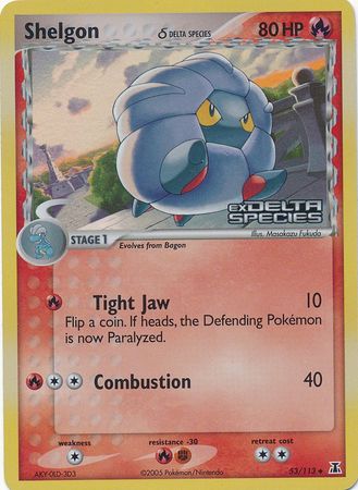 Shelgon (53/113) (Delta Species) (Stamped) [EX: Delta Species] | Silver Goblin